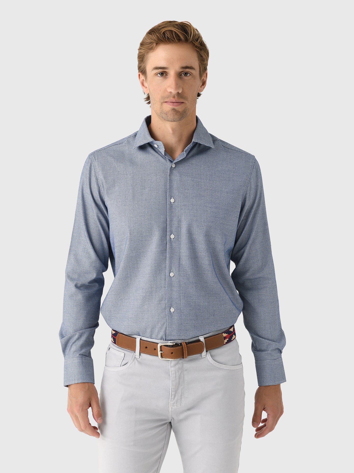 Nicoló Men's Naples Long Sleeve Shirt - Saint Bernard