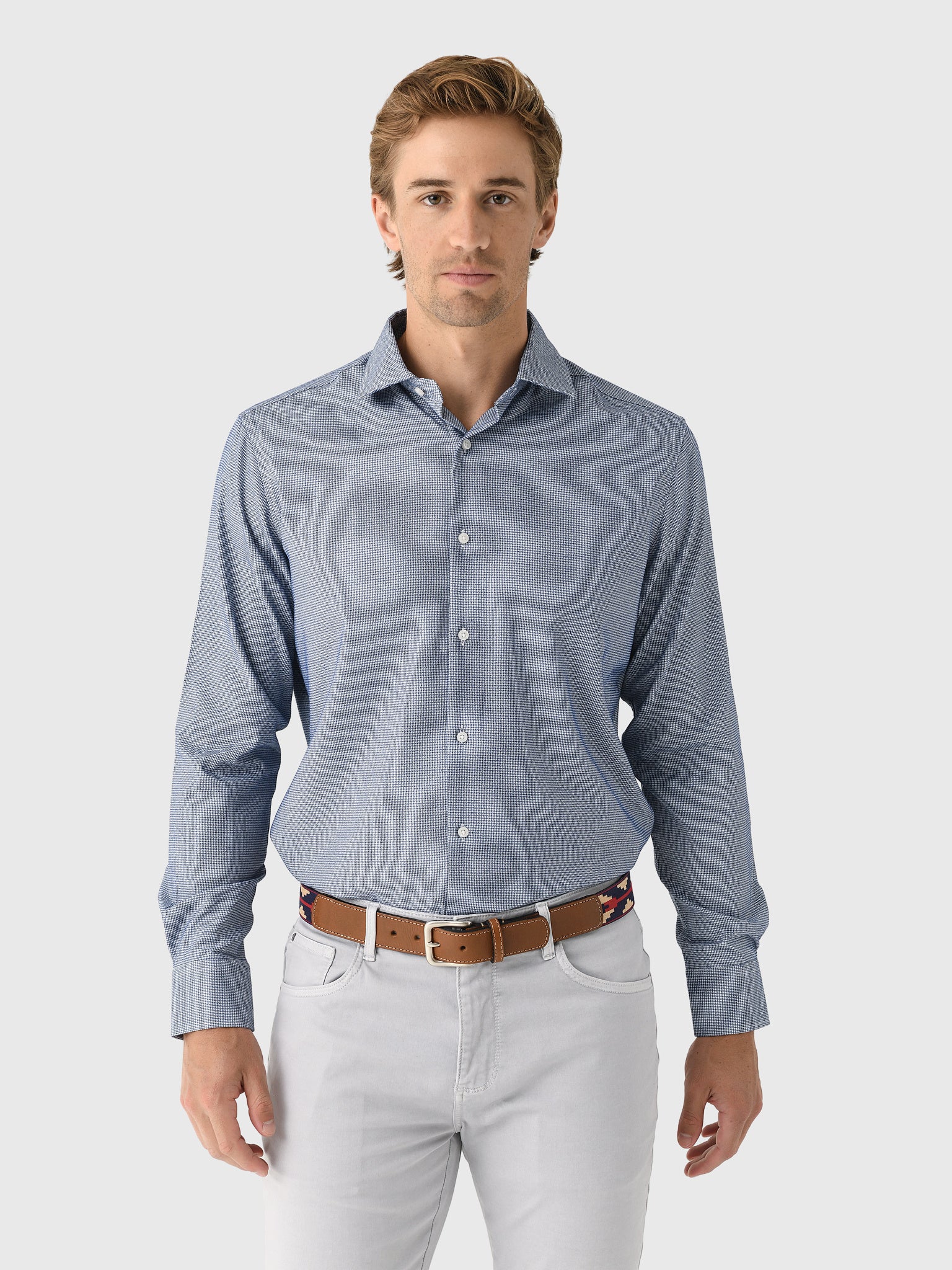 Nicoló Men's Naples Long Sleeve Shirt - Saint Bernard