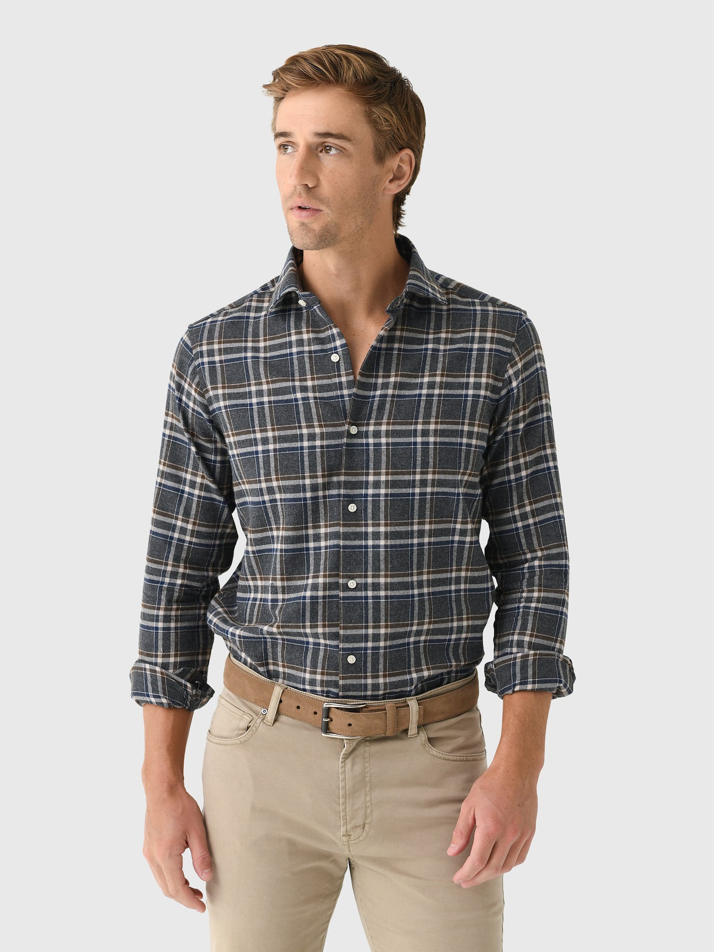 Nicoló Men's Naples Long Sleeve Shirt - Saint Bernard