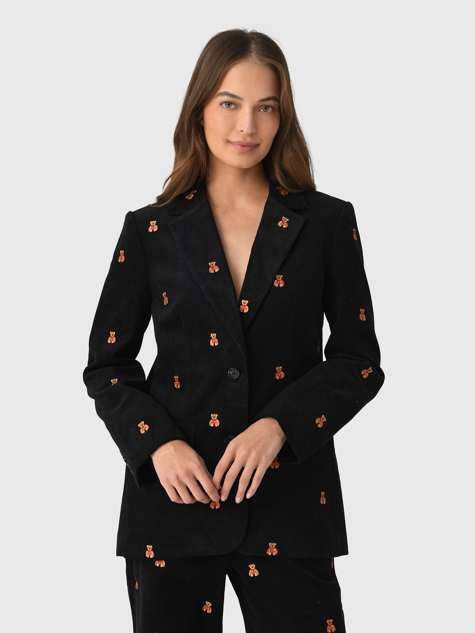 Lingua Franca Women's Bowery Bear Blazer - Saint Bernard