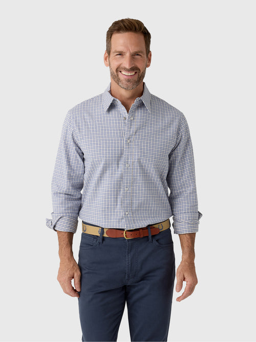 East Cape Men's Long Sleeve Check Shirt - Saint Bernard