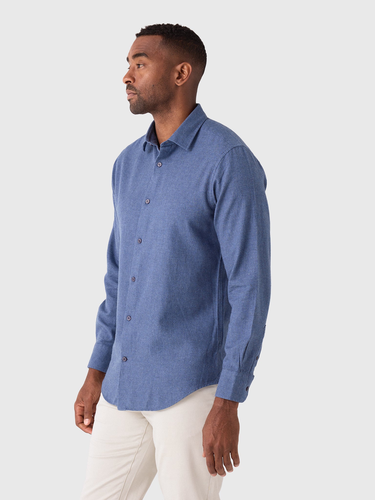 Nicoló Men's Naples Long Sleeve Shirt - Saint Bernard
