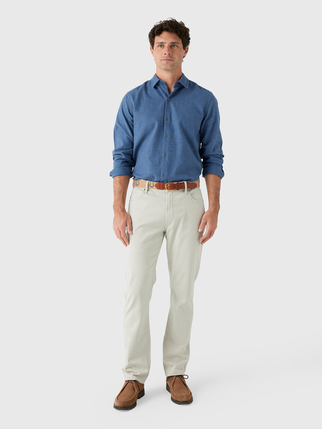 Nicoló Men's Naples Long Sleeve Shirt - Saint Bernard