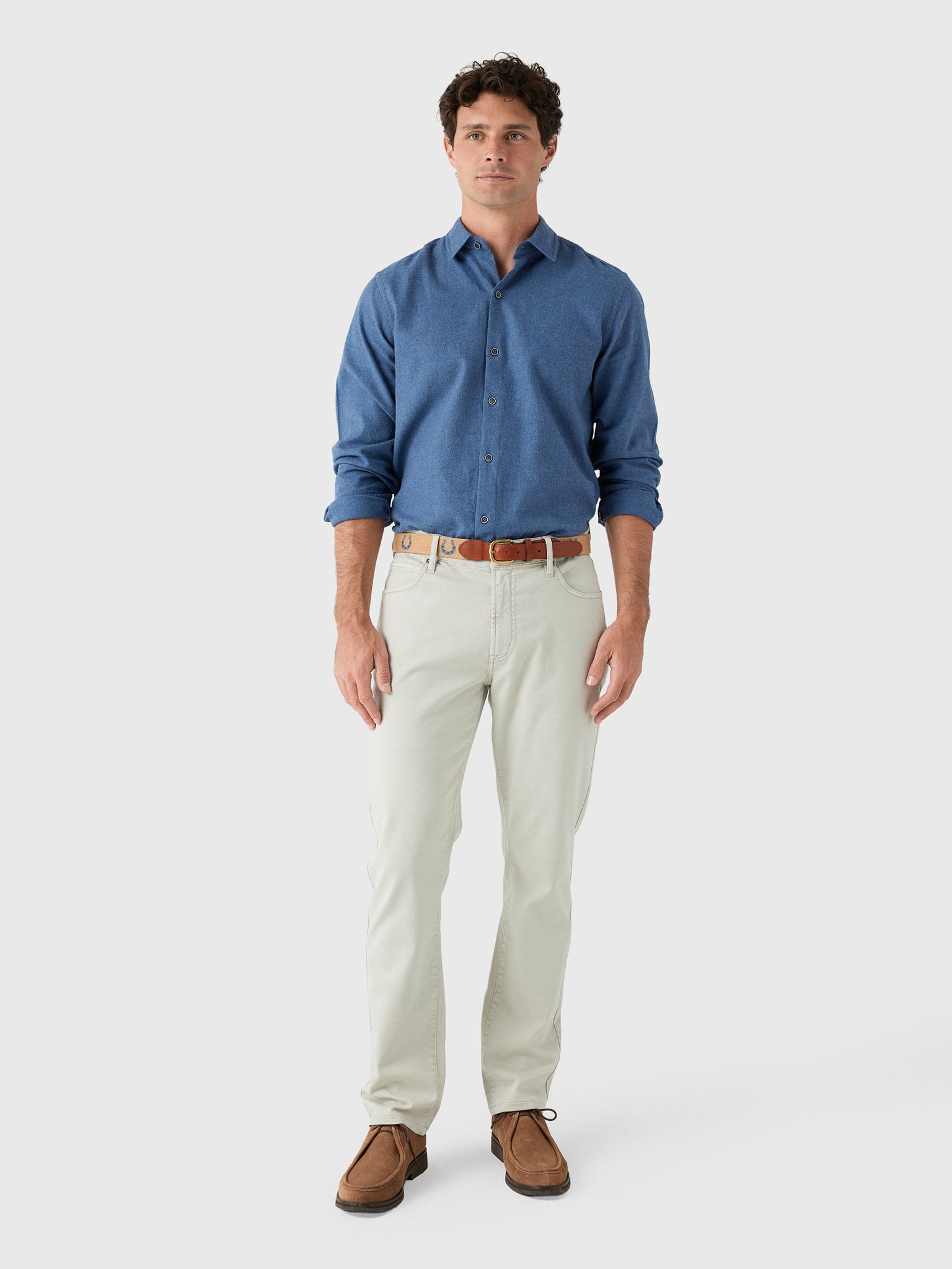 Nicoló Men's Naples Long Sleeve Shirt - Saint Bernard