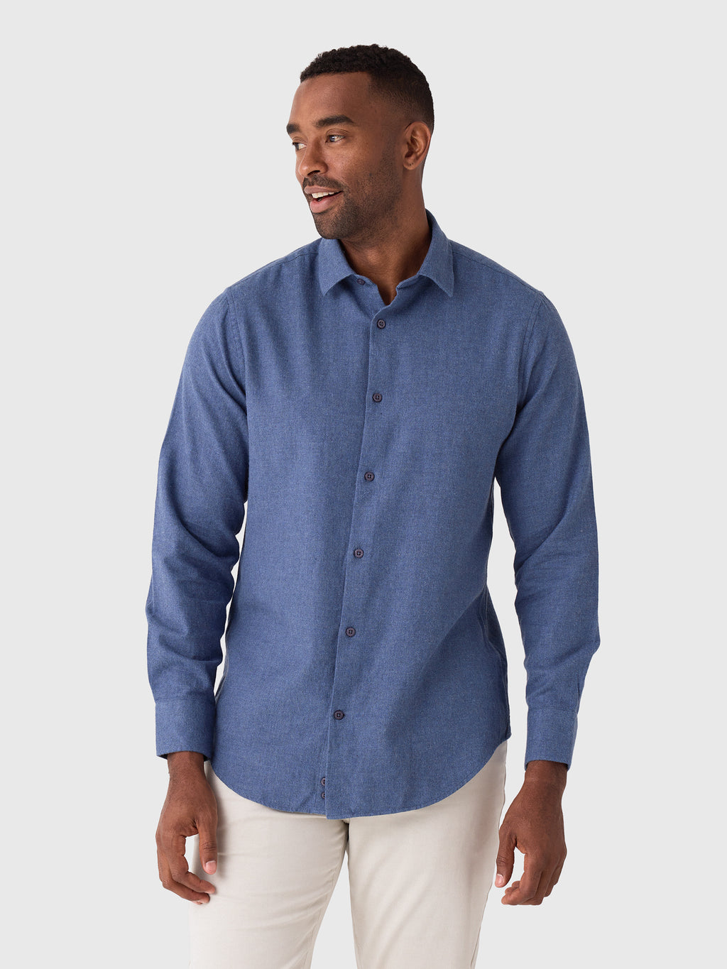 Nicoló Men's Naples Long Sleeve Shirt - Saint Bernard