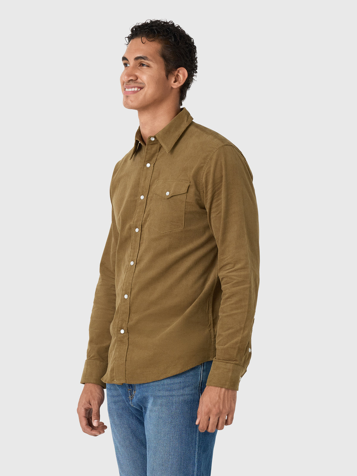 East Cape Men's Long Sleeve Corduroy Shirt - Saint Bernard