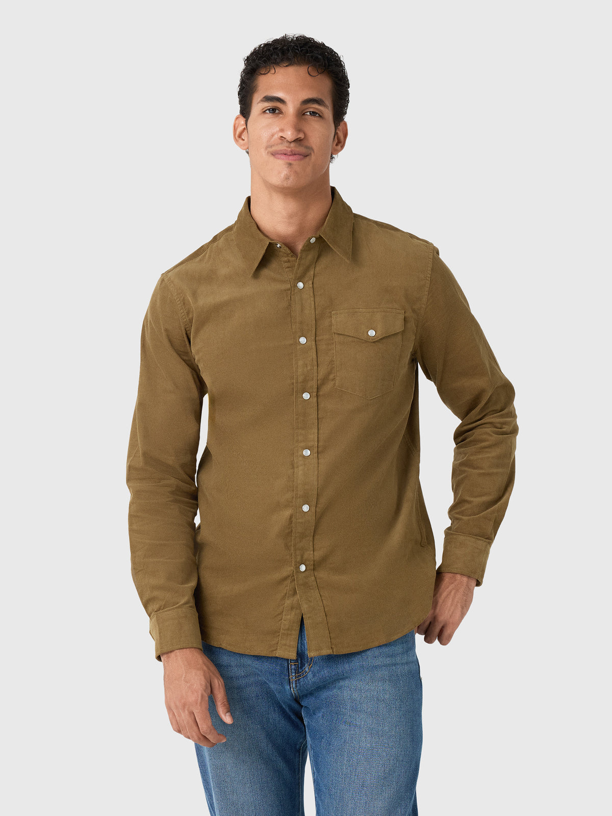 East Cape Men's Long Sleeve Corduroy Shirt - Saint Bernard