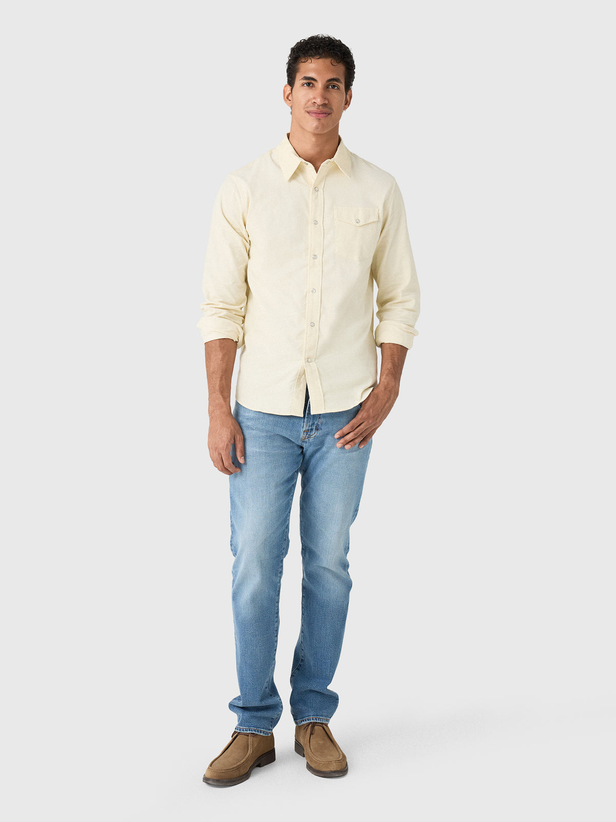 East Cape Men's Long Sleeve Corduroy Shirt - Saint Bernard
