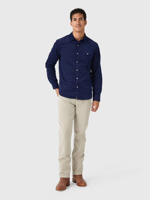 East Cape Men's Long Sleeve Corduroy Shirt - Saint Bernard