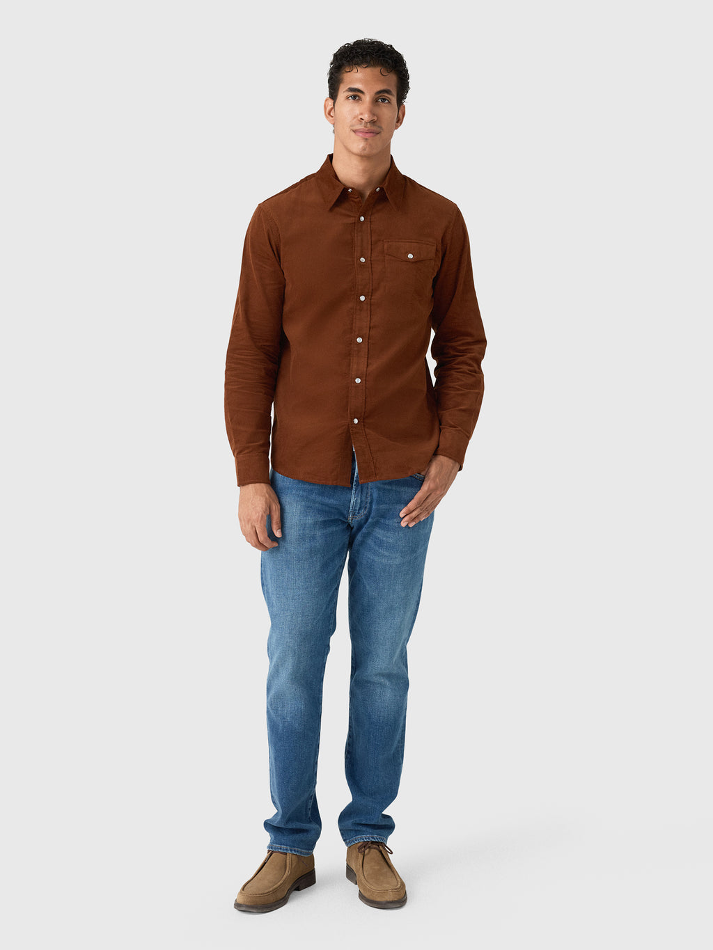 East Cape Men's Long Sleeve Corduroy Shirt - Saint Bernard