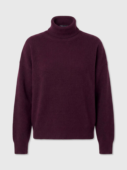 Nicholas Women's Esme Lambswool Rollneck Sweater - Saint Bernard