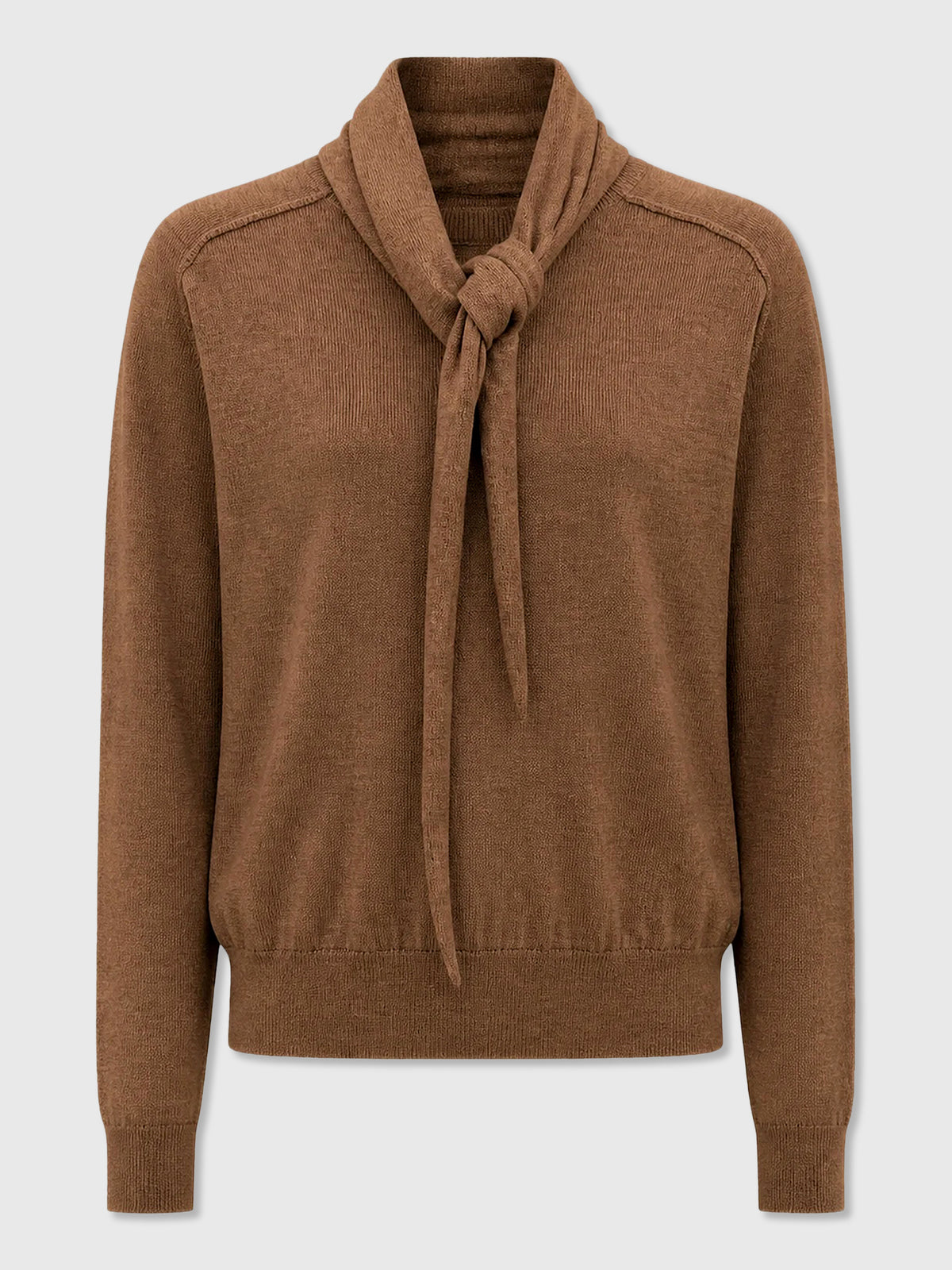 Nicholas Women's Veda Tie Neck Sweater - Saint Bernard