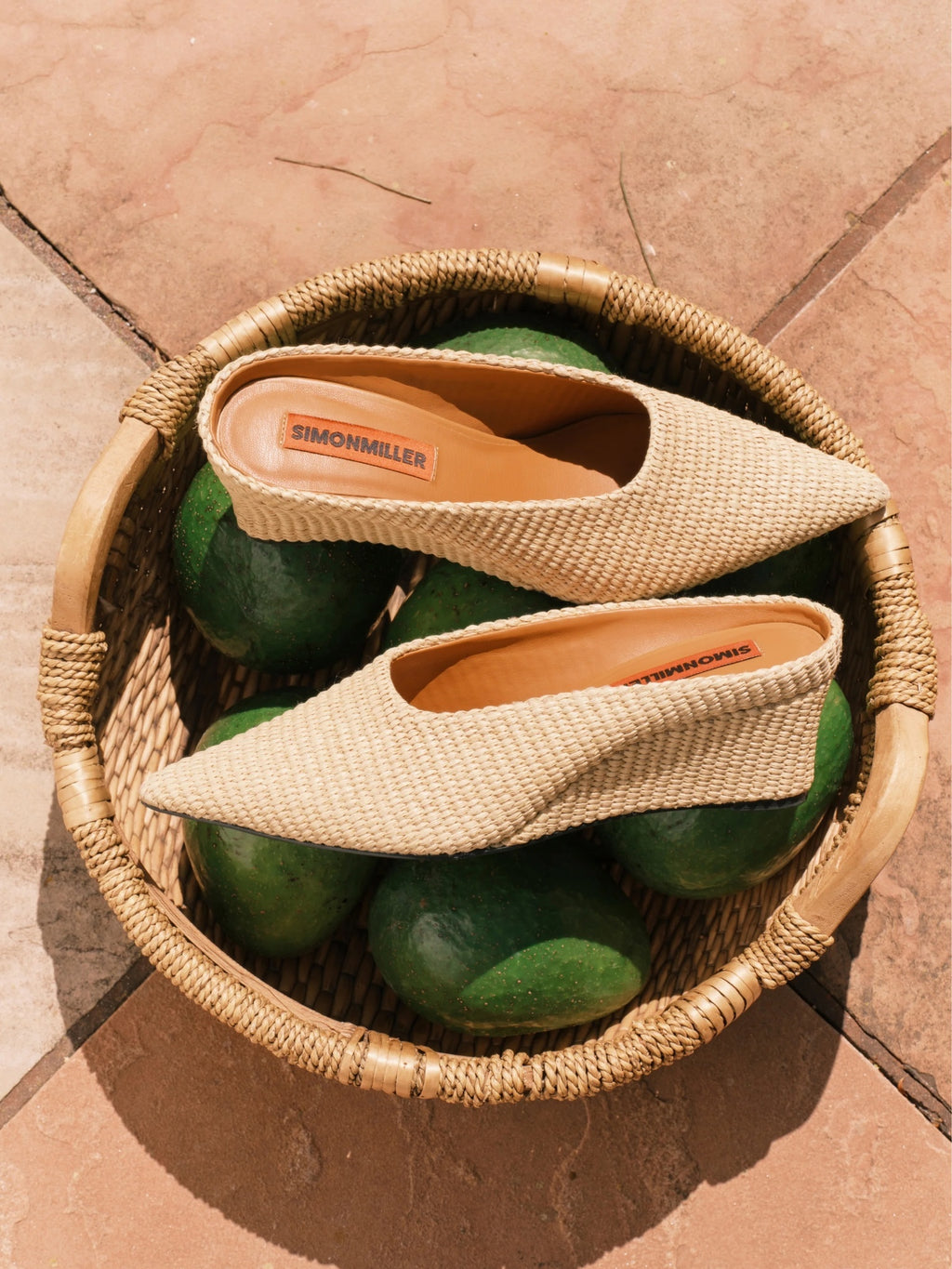 Simon Miller Women's Raffia Gala Wedge - Saint Bernard