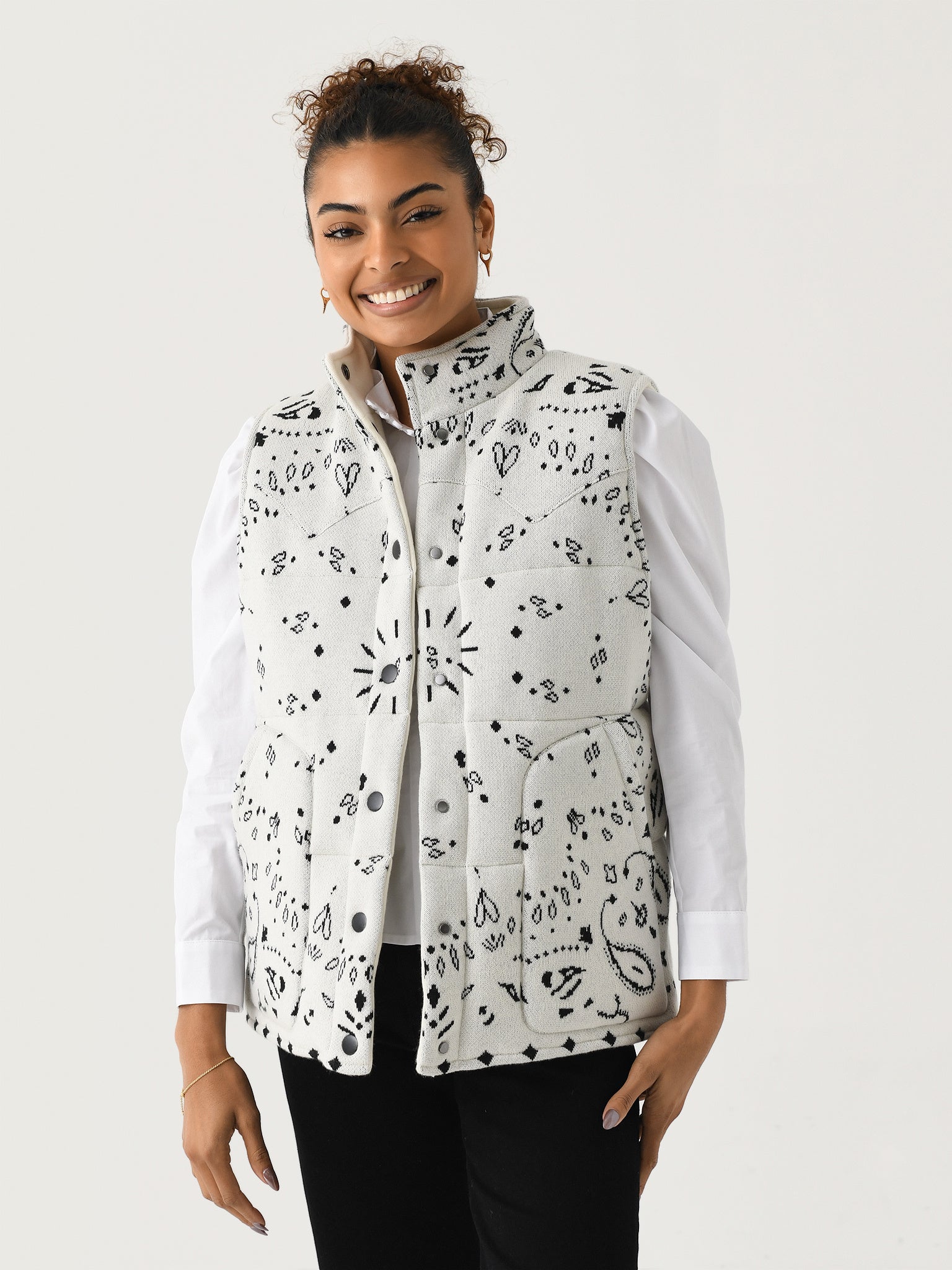 Kujten Women's Mouligan Bandana Down Vest - Saint Bernard