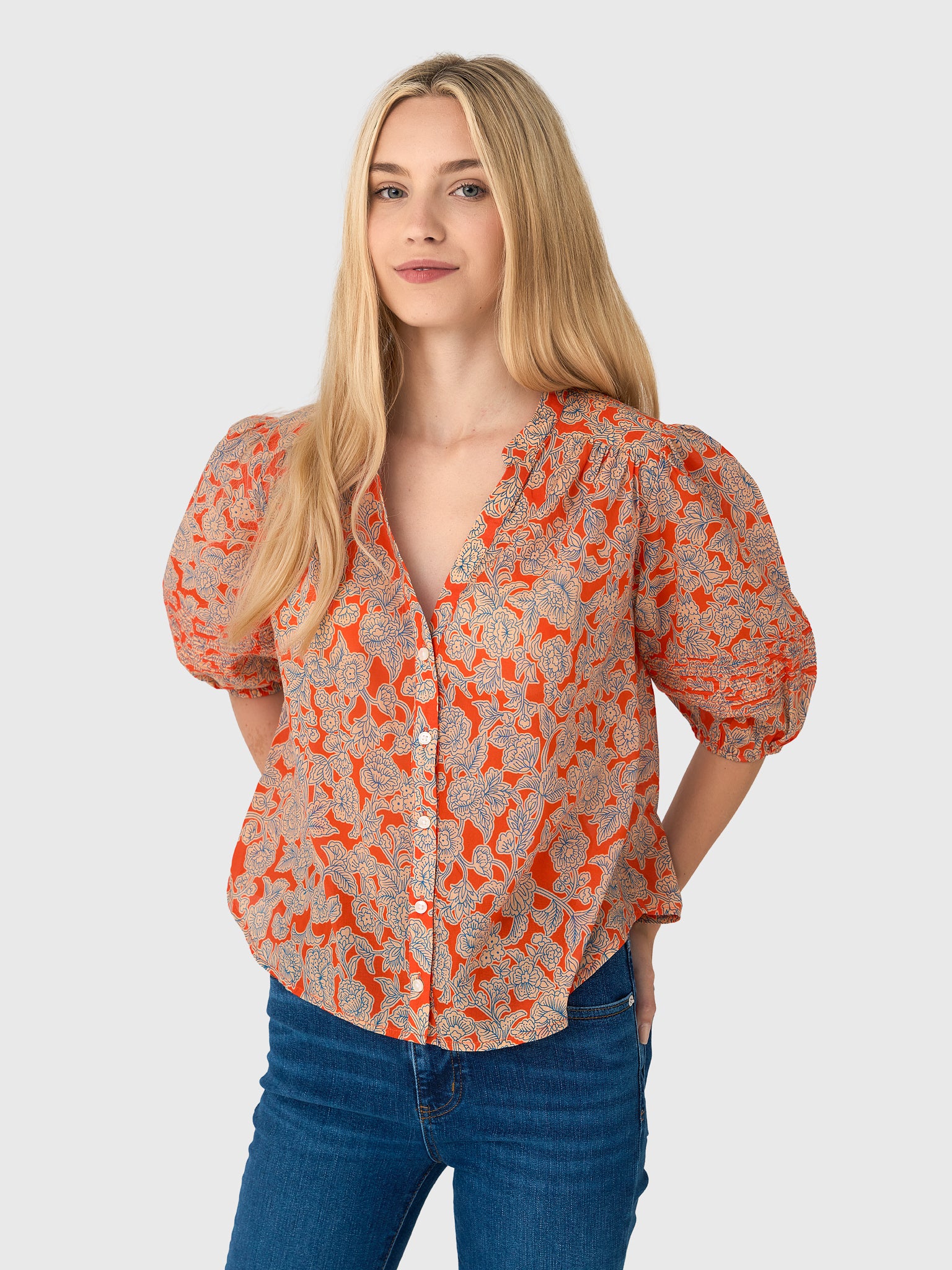 Trovata Women's Loren Blouse - Saint Bernard