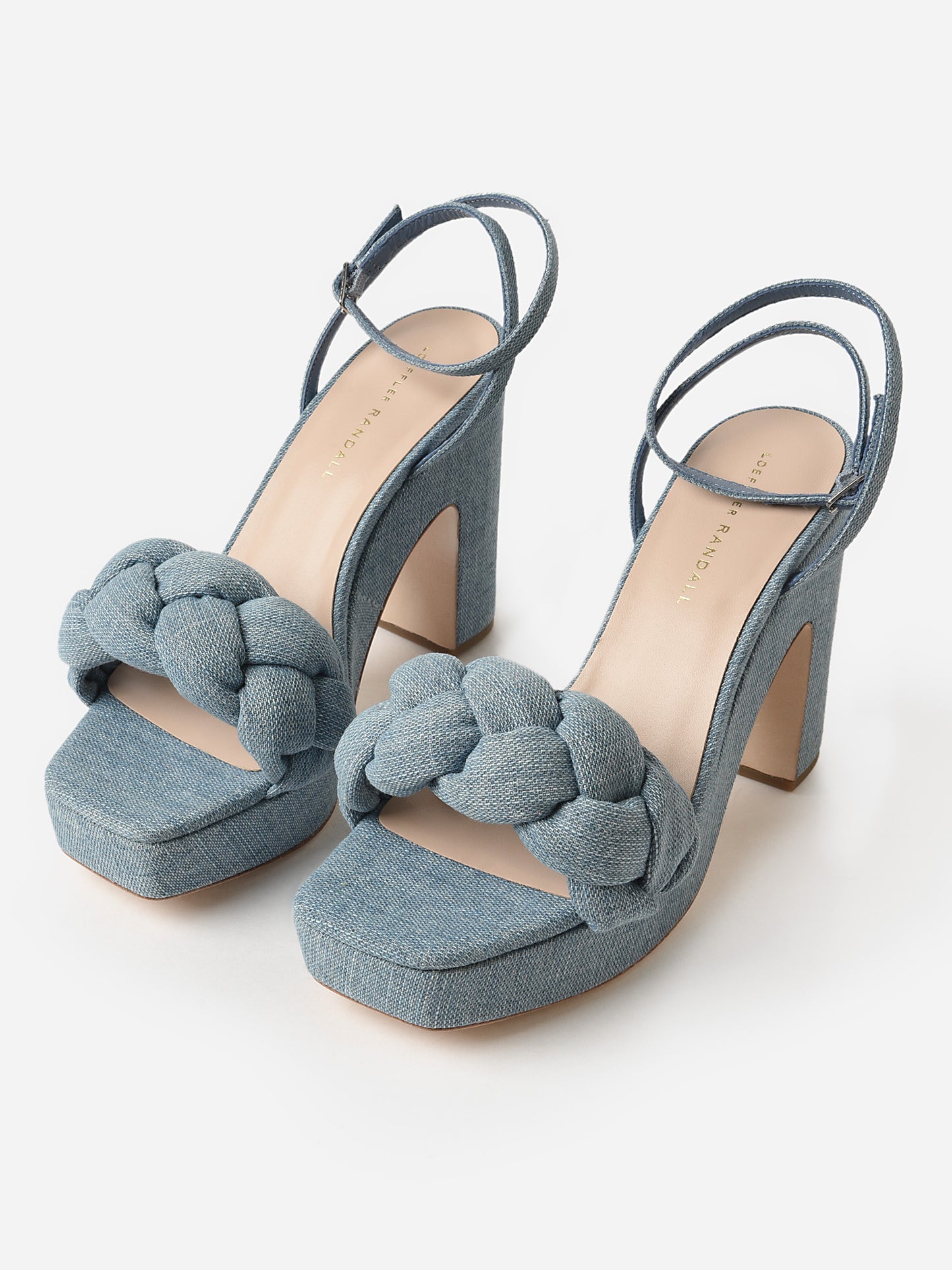 Loeffler Randall Women's Fae Denim Platform Sandal