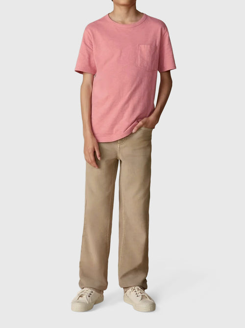 Faherty Brand Boys' Sunwashed Regenerative Pocket Tee - Saint Bernard