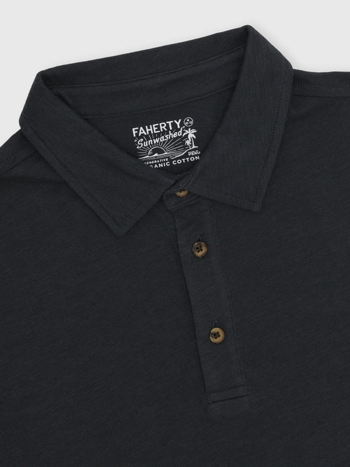 Faherty Brand Boys' Sunwashed T-Shirt Polo - Saint Bernard