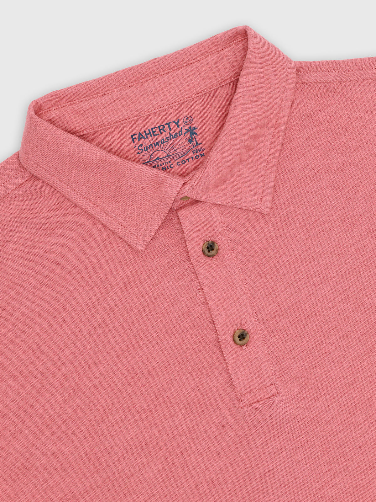 Faherty Brand Boys' Sunwashed T-Shirt Polo - Saint Bernard