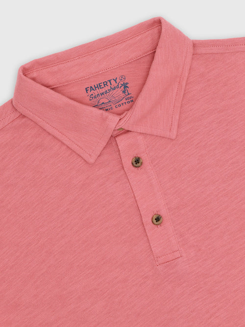 Faherty Brand Boys' Sunwashed T-Shirt Polo - Saint Bernard