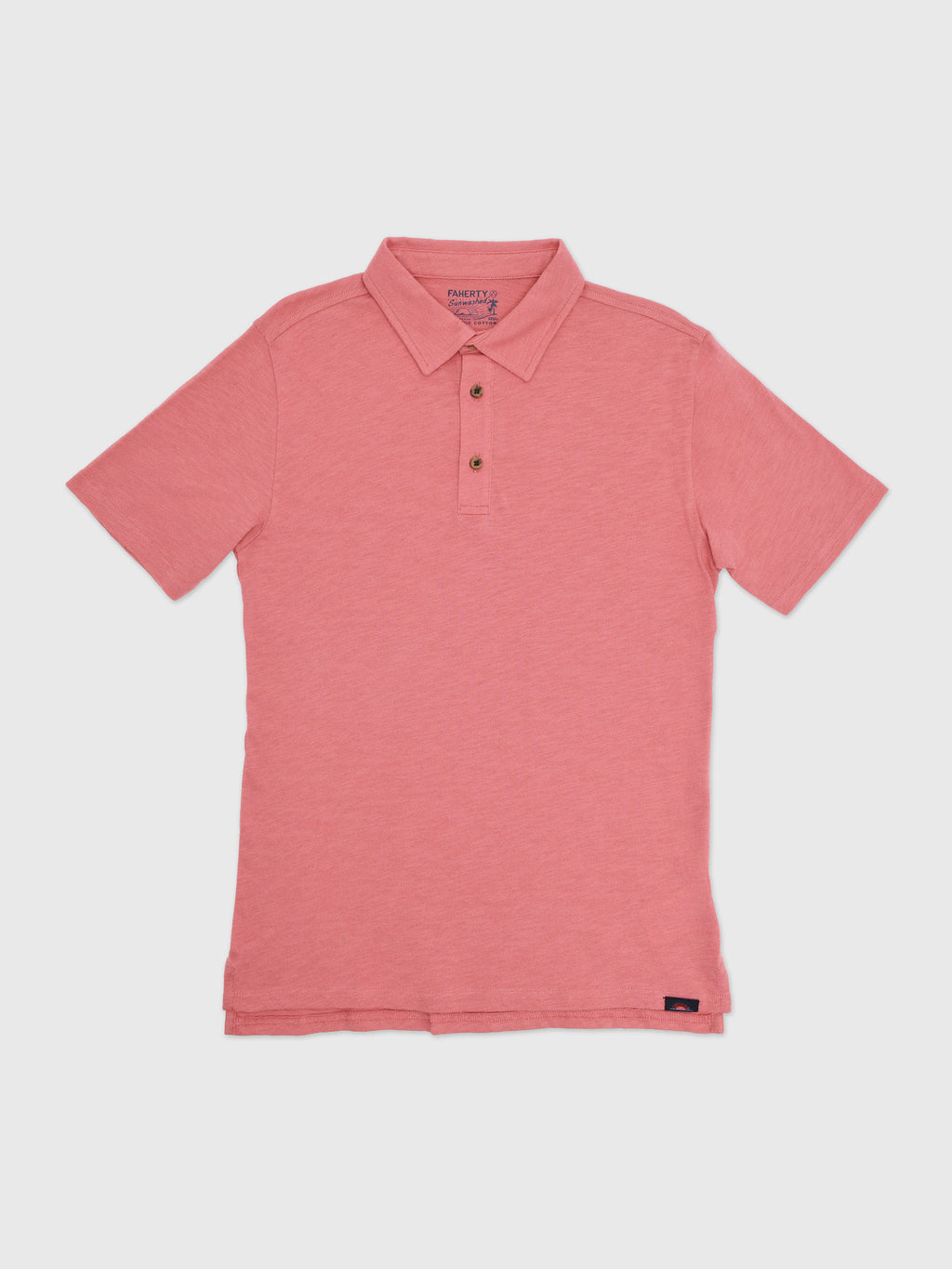 Faherty Brand Boys' Sunwashed T-Shirt Polo - Saint Bernard