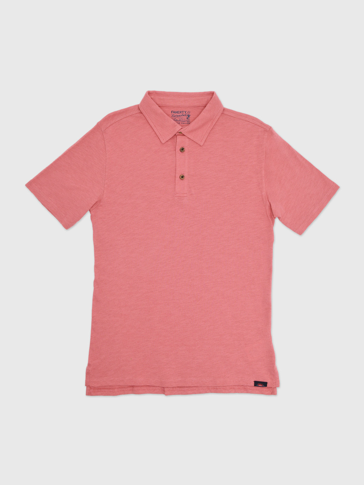 Faherty Brand Boys' Sunwashed T-Shirt Polo - Saint Bernard
