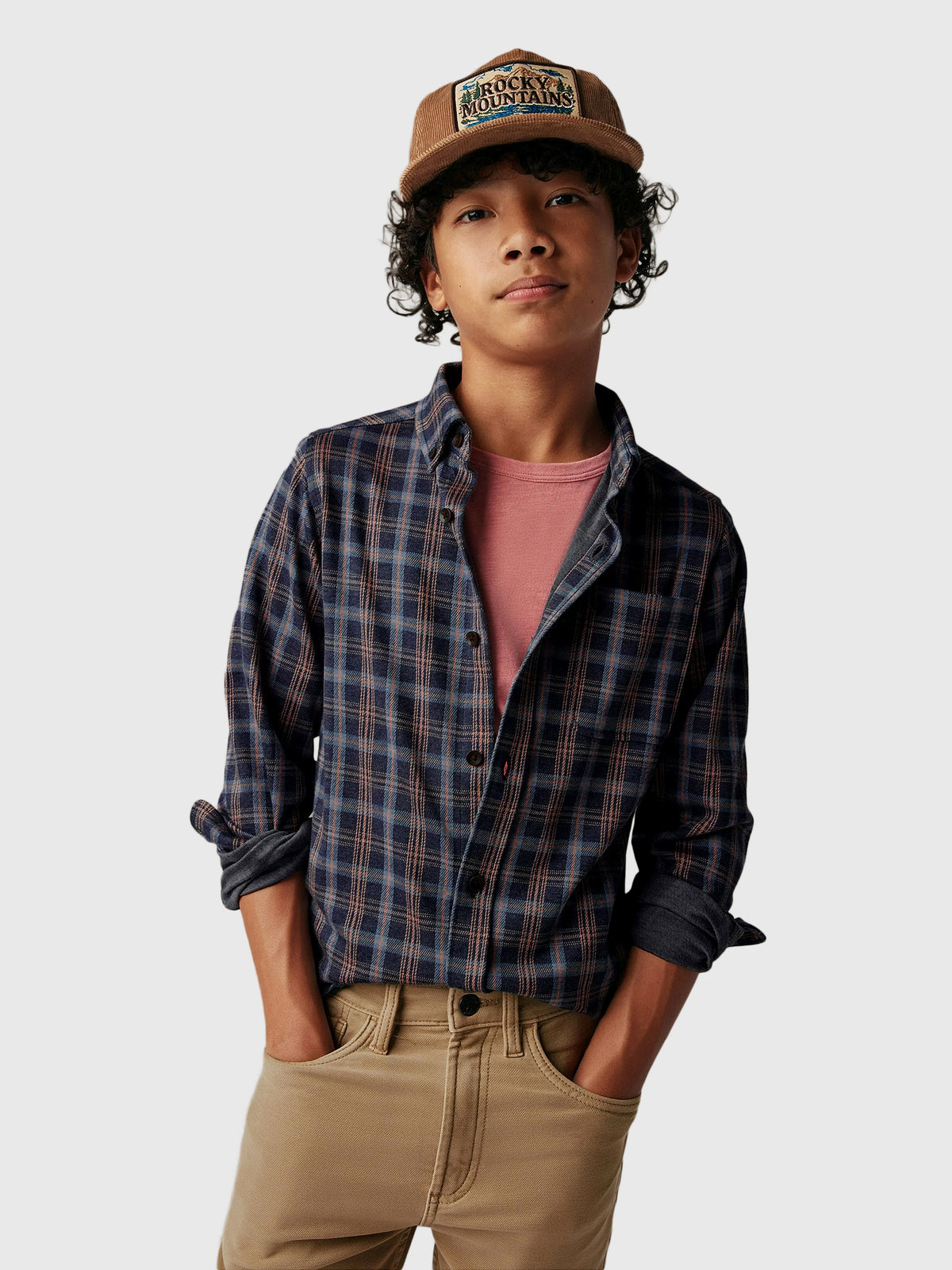 Faherty Brand Boys' Coastline Knit Shirt - Saint Bernard