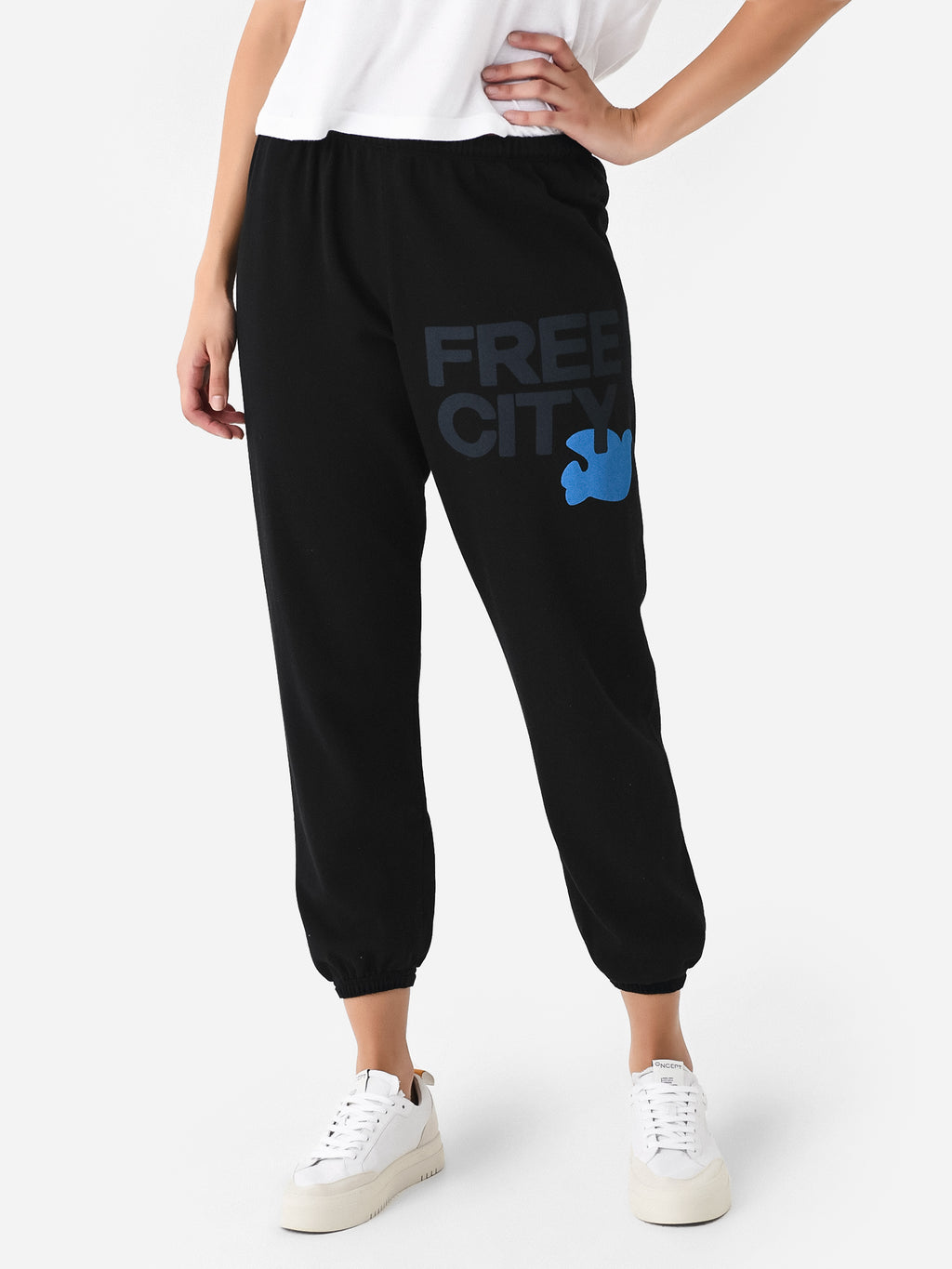FREE CITY Women's Large Logo Sweatpant - Saint Bernard