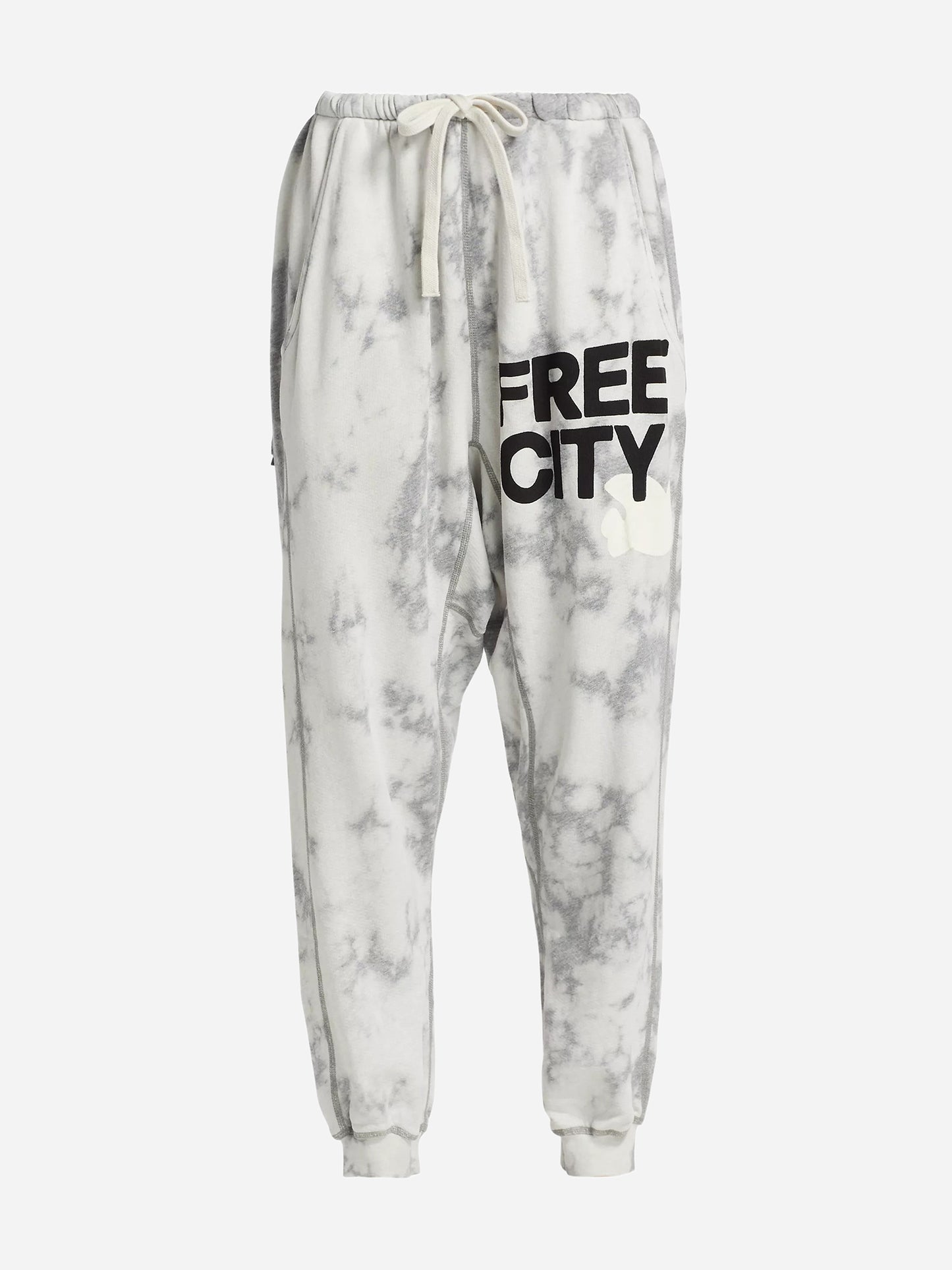 FREE CITY Women's Superbleachout Large Logo Sweatpant - Saint Bernard