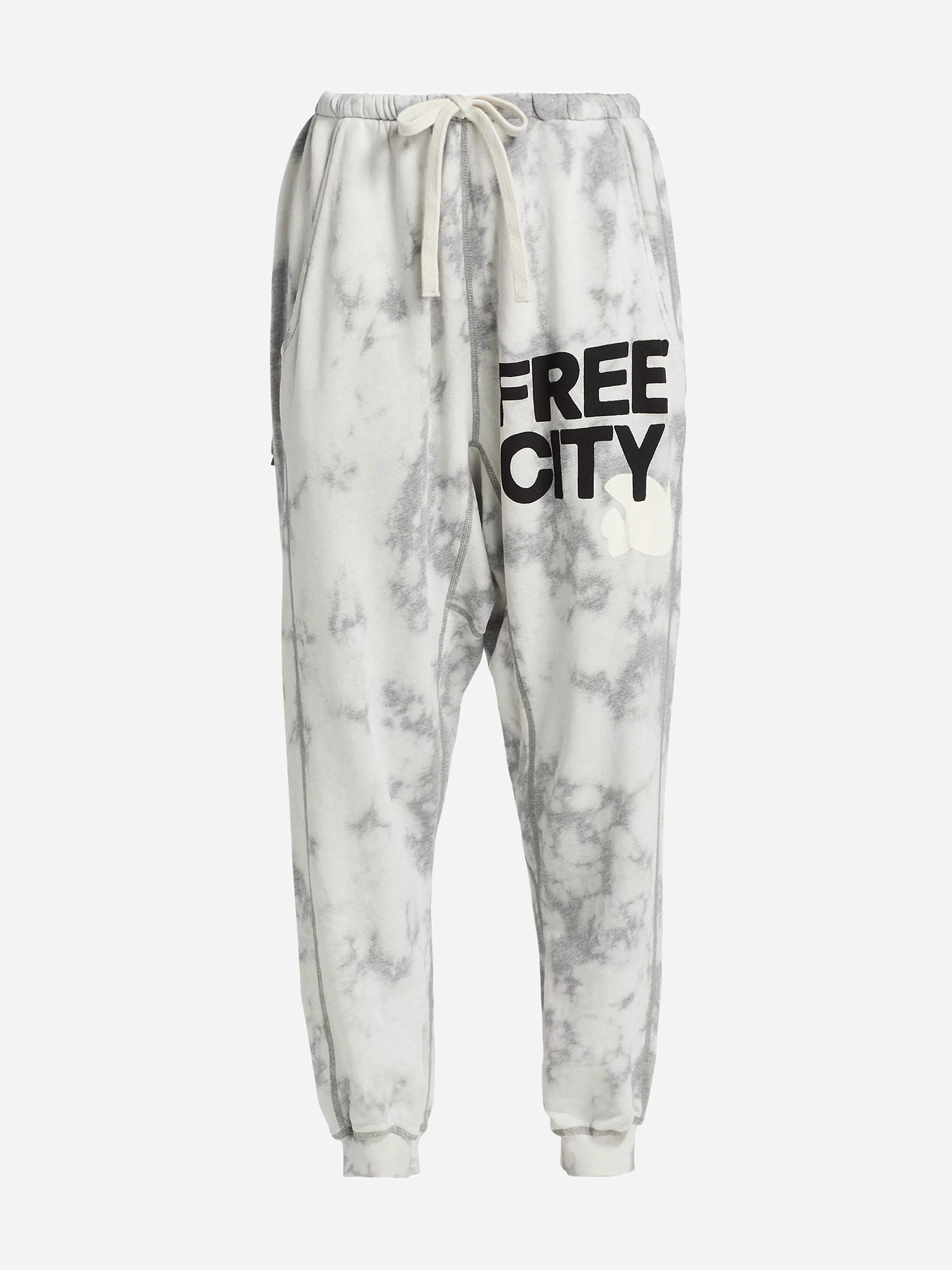 FREE CITY Women's Superbleachout Large Logo Sweatpant - Saint Bernard