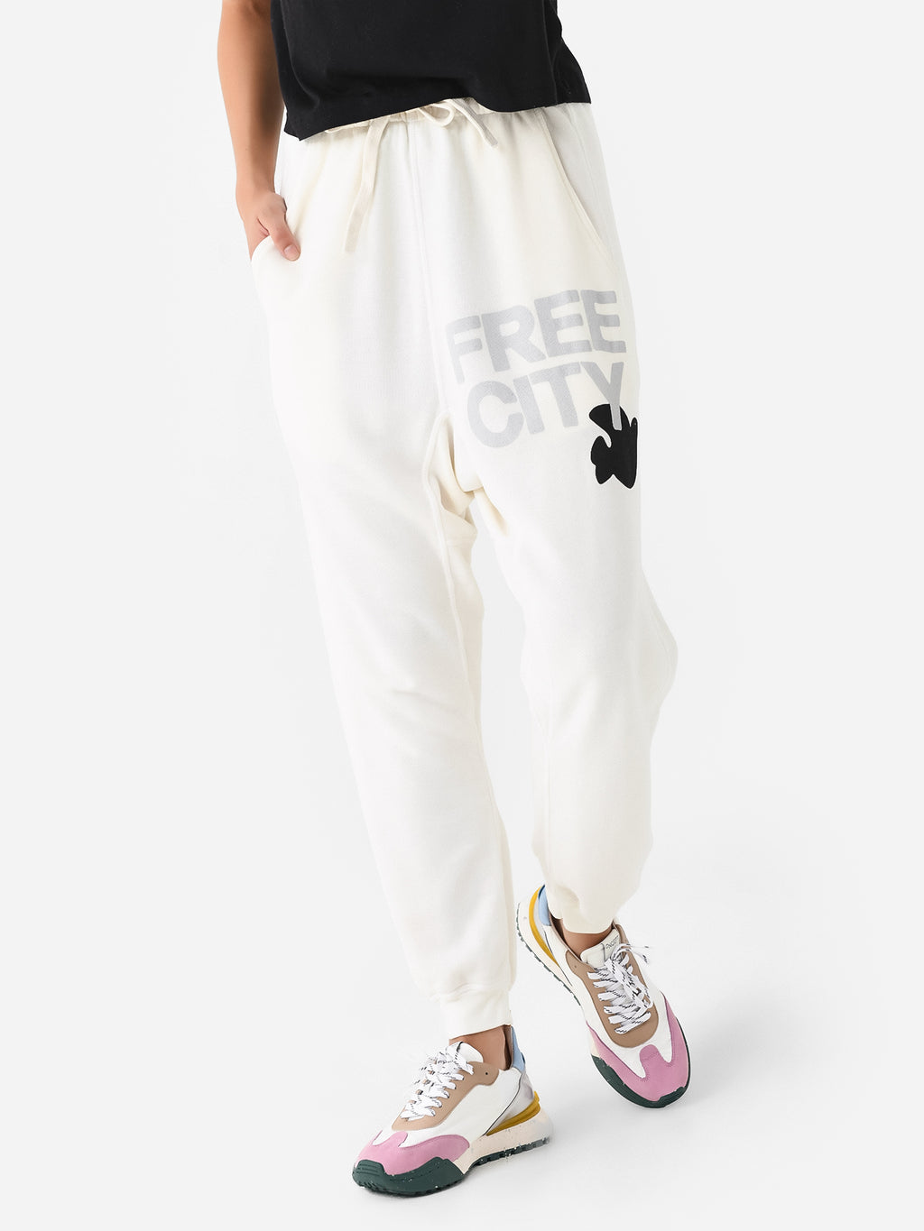 FREE CITY Women's Superfluff Pocket Lux Sweatpant - Saint Bernard