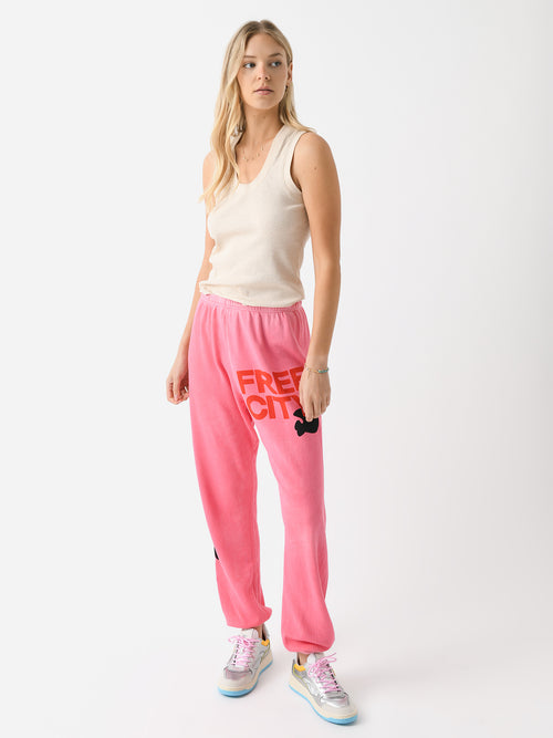 FREE CITY Women's Letsgo Freecity OG Supevintage Sweatpant