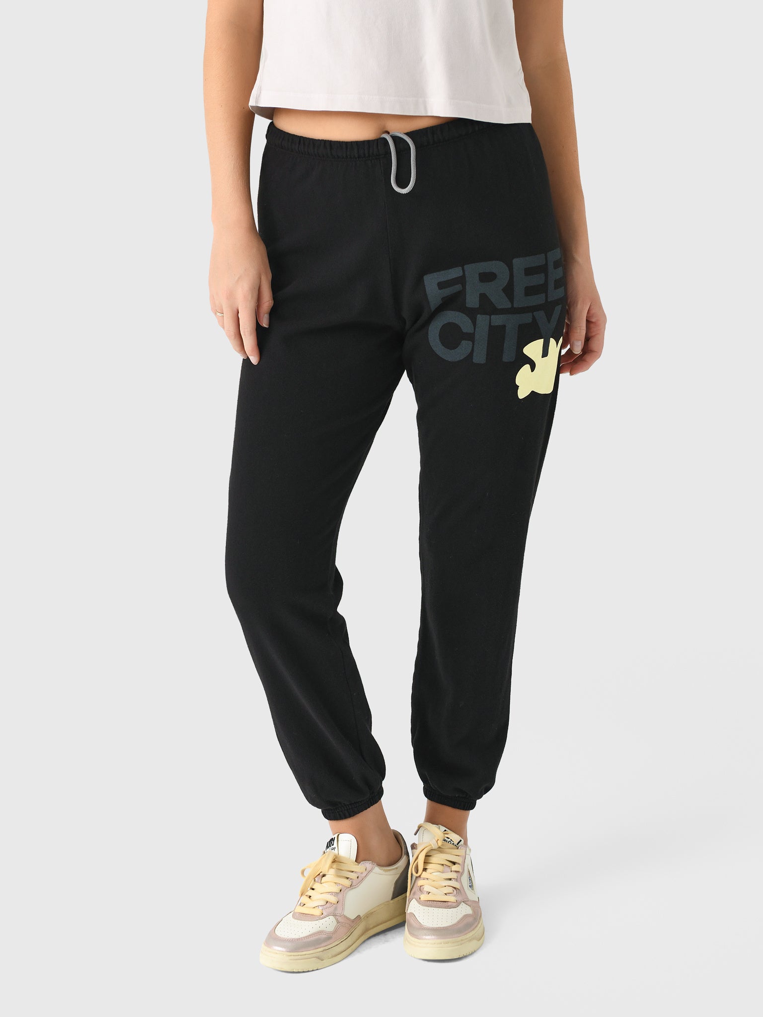 FREE CITY Women's Large Logo Sweatpant - Saint Bernard