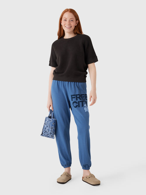 FREE CITY Women's Large Logo Sweatpant - Saint Bernard