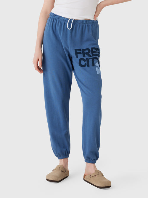 FREE CITY Women's Large Logo Sweatpant - Saint Bernard
