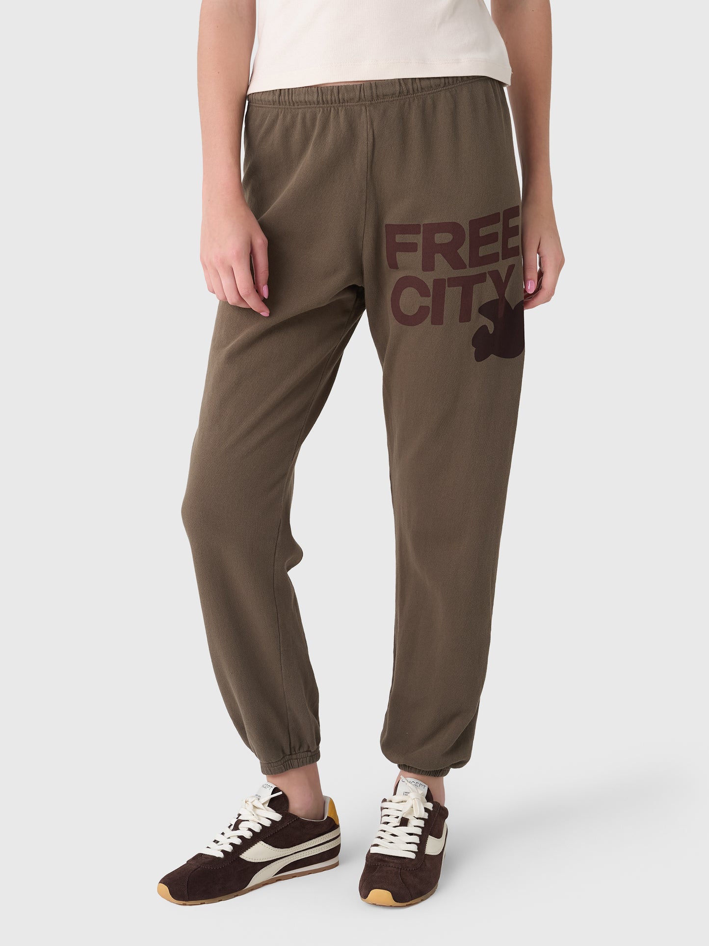 FREE CITY Women's Large Logo Sweatpant