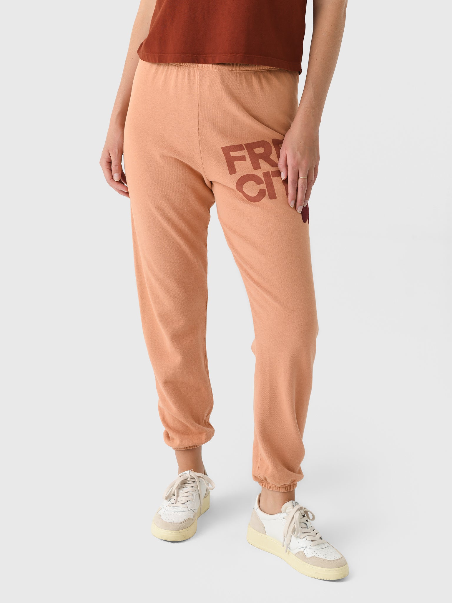 FREE CITY Women's Large Logo Sweatpant - Saint Bernard