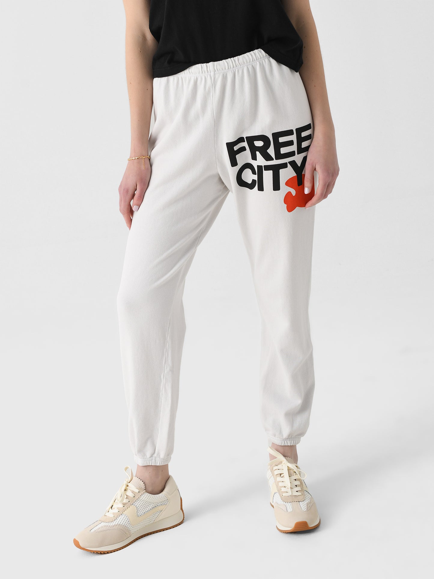 FREE CITY Women's Large Logo Sweatpant - Saint Bernard