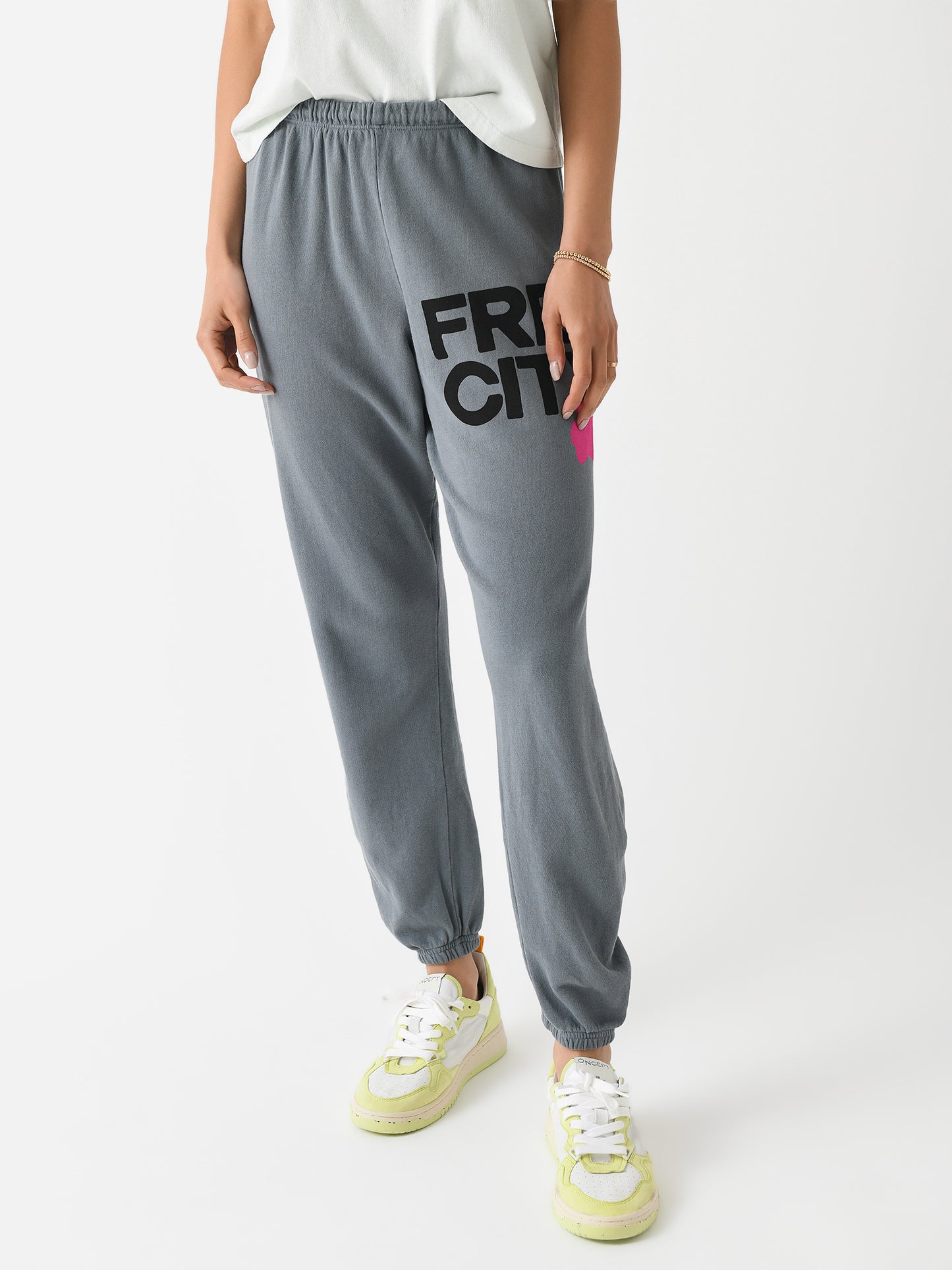 FREE CITY Women's Large Logo Sweatpant - Saint Bernard