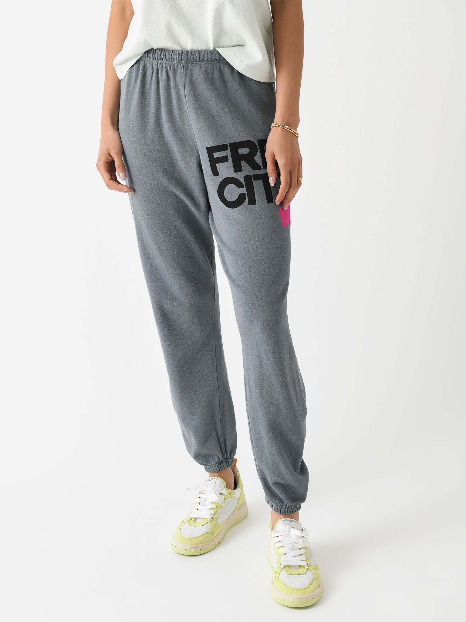 FREE CITY Women's Large Logo Sweatpant - Saint Bernard