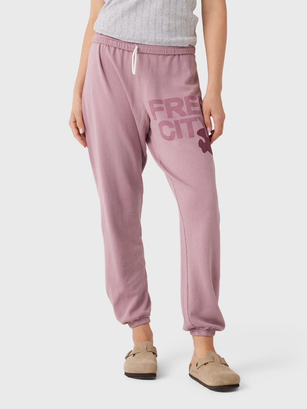 FREE CITY Women's Large Logo Sweatpant - Saint Bernard
