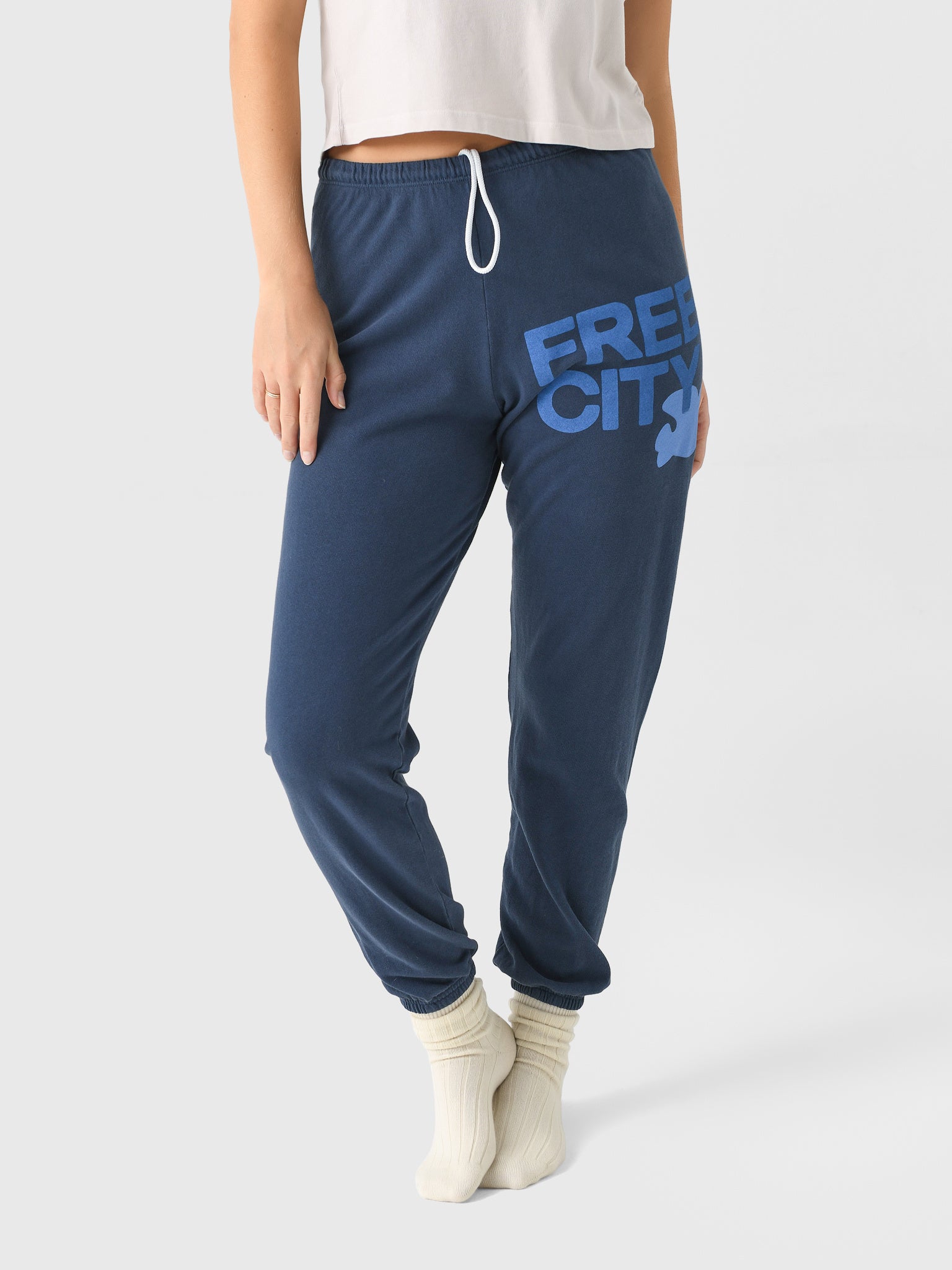 FREE CITY Women's Large Logo Sweatpant - Saint Bernard