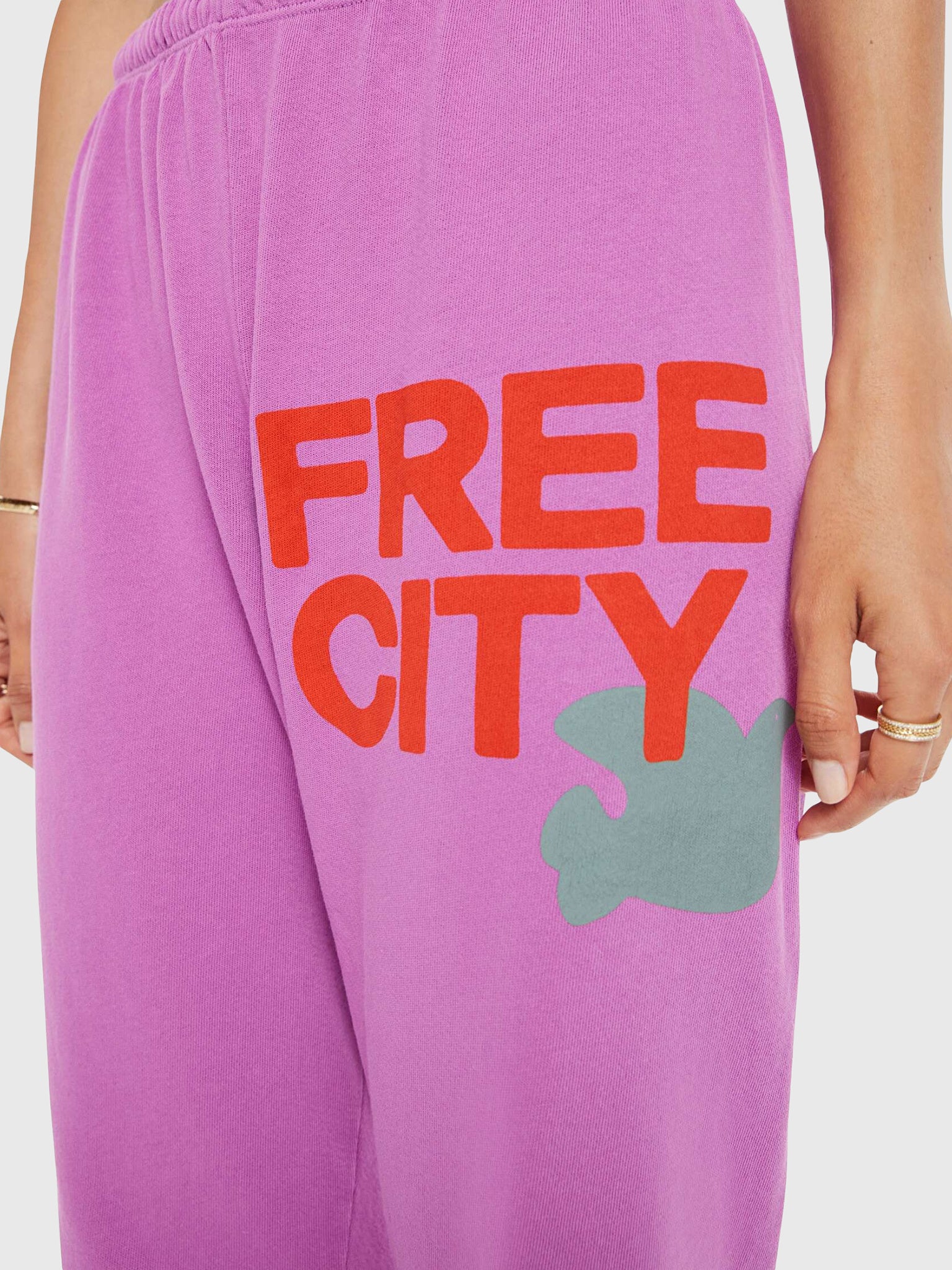 FREE CITY Women's Large Logo Sweatpant - Saint Bernard