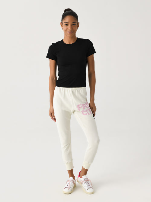 FREE CITY Women's Large Logo 3/4 Sweatpant
