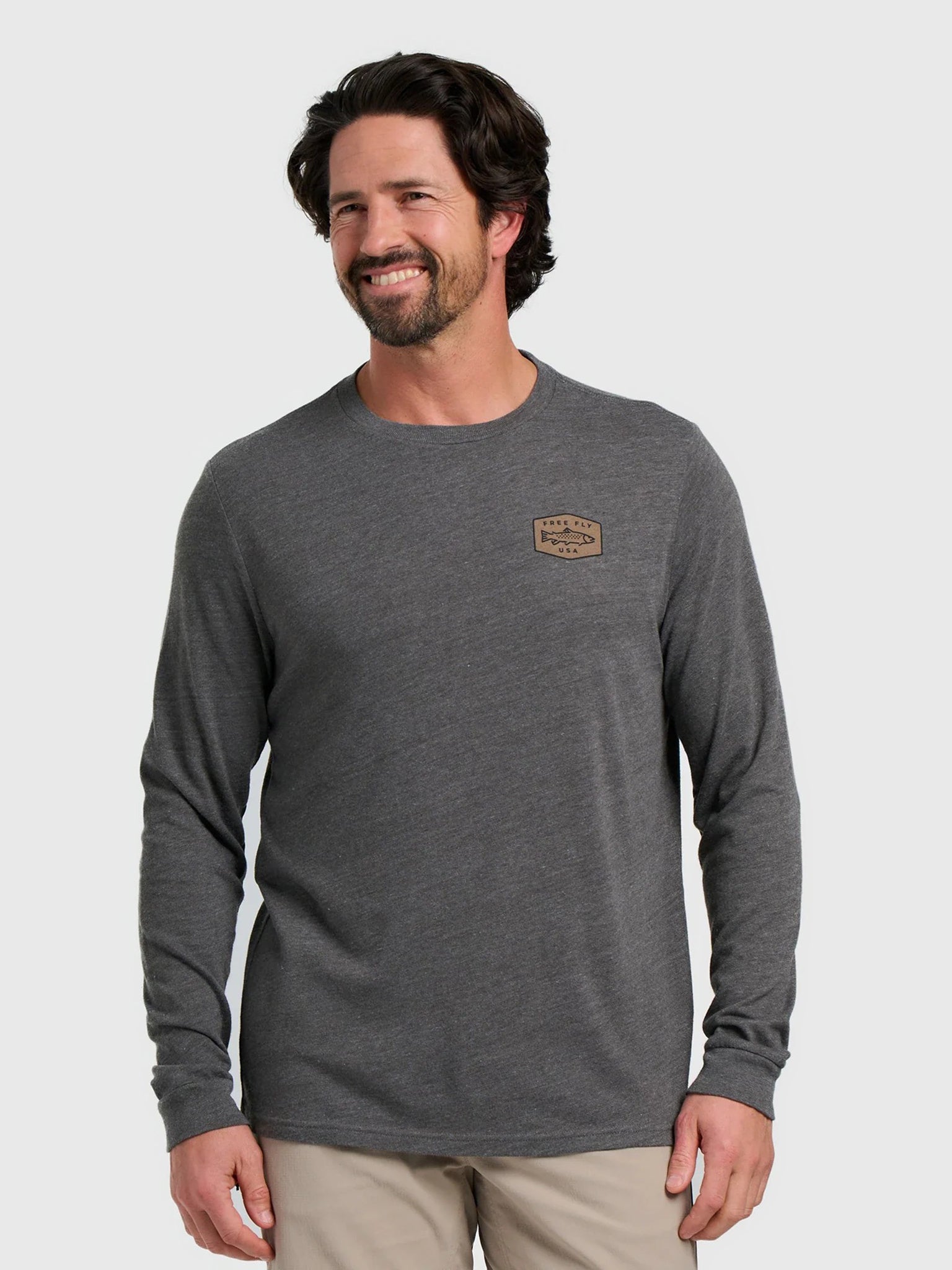 Free Fly Men's Freshwater Long Sleeve Tee - Saint Bernard