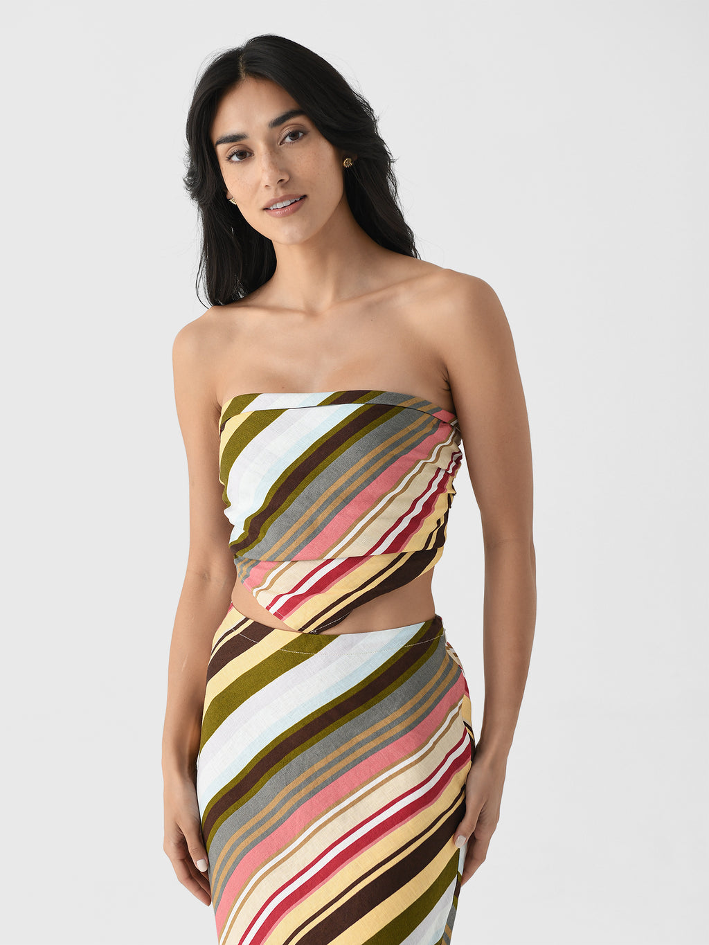 Faithfull The Brand Women's Antibes Strapless Top - Saint Bernard