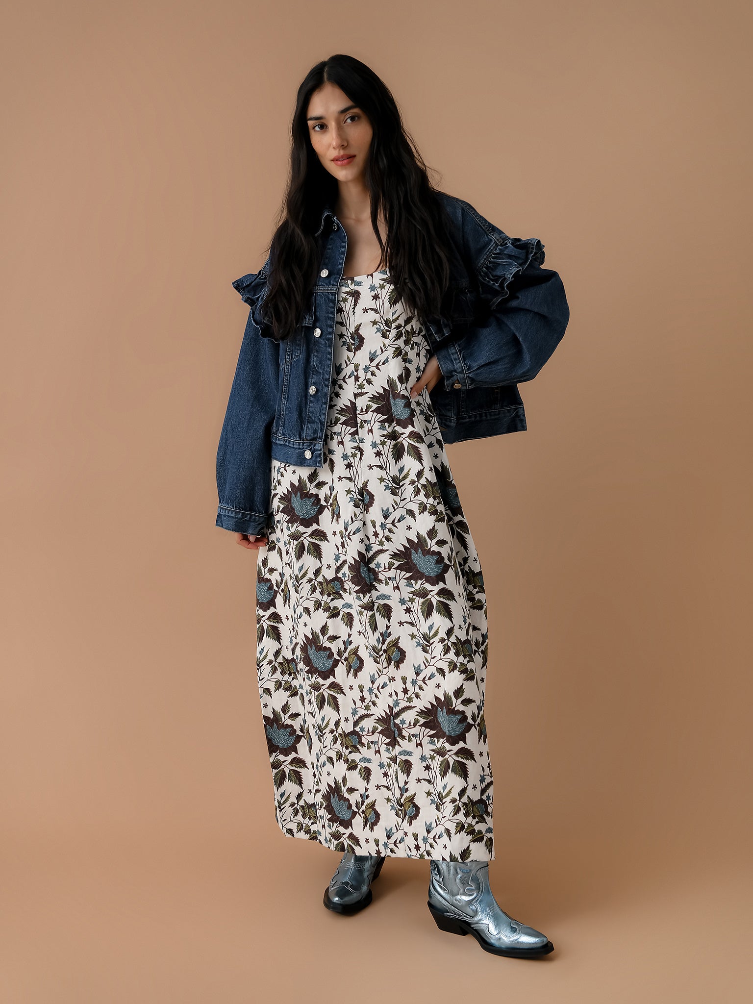 Faithfull The Brand Women's Sanne Midi Dress Saint Bernard Faithfull The Brand Women's Sanne Midi Dress Saint Bernard