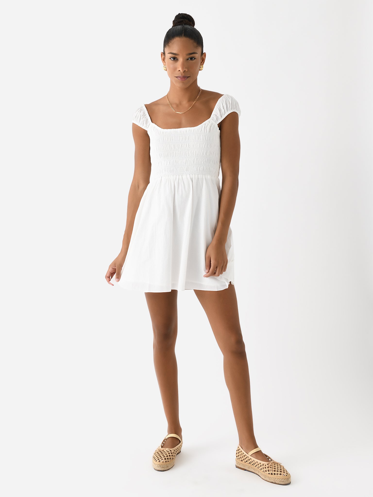 faithfull mini dress Blair Mini Dress White