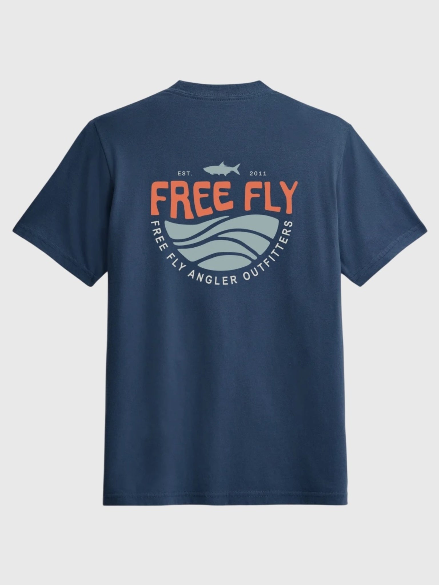 Free Fly Boys' Blue Edge Tee - Saint Bernard
