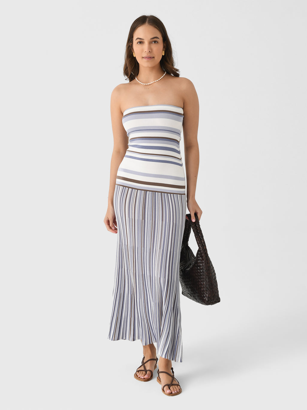 Faithfull The Brand Women's Citara Strapless Dress - Saint Bernard